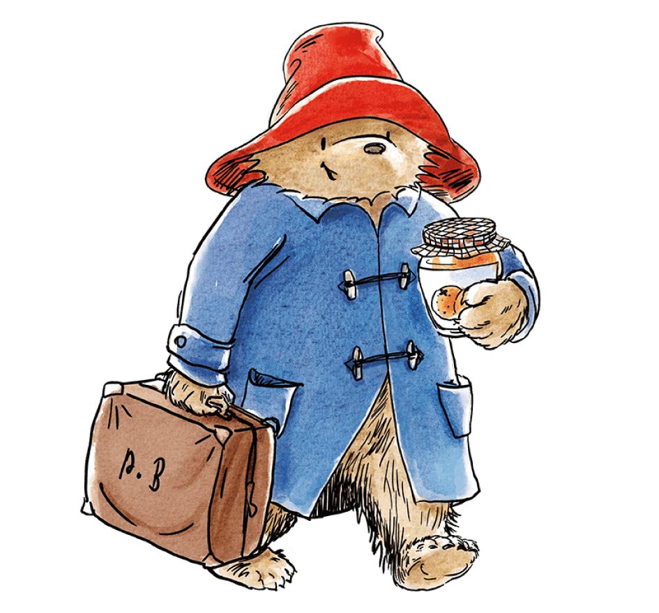 Paddington posting a letter