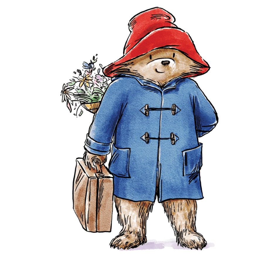Paddington posting a letter
