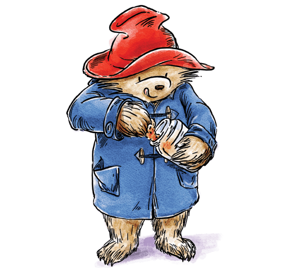 Paddington posting a letter